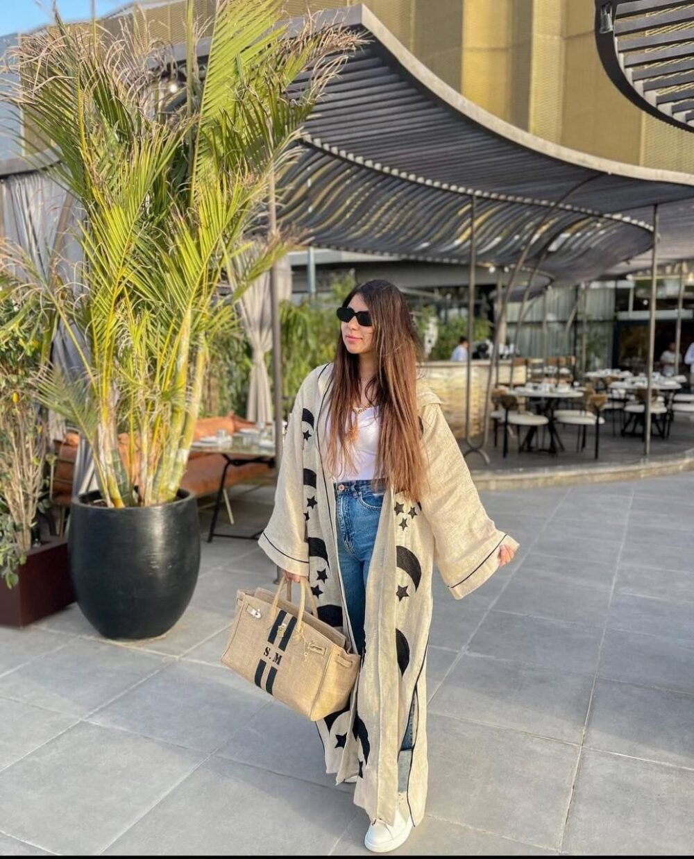 ⁦قفطان كتان هلال⁩ - الصورة ⁦4⁩