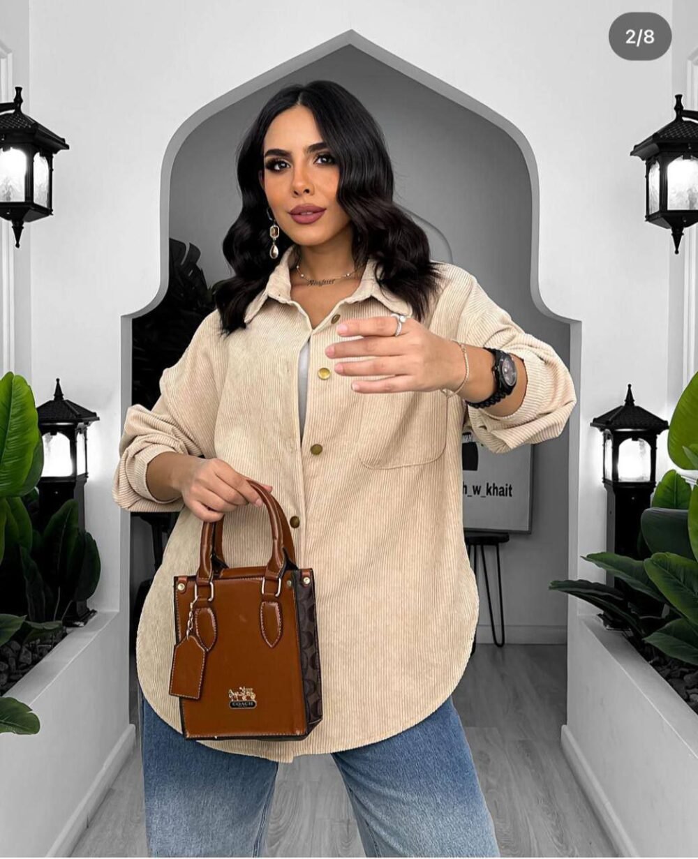 شيميز قطيفه مضلع