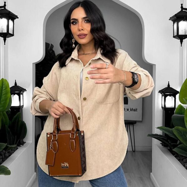 شيميز قطيفه مضلع