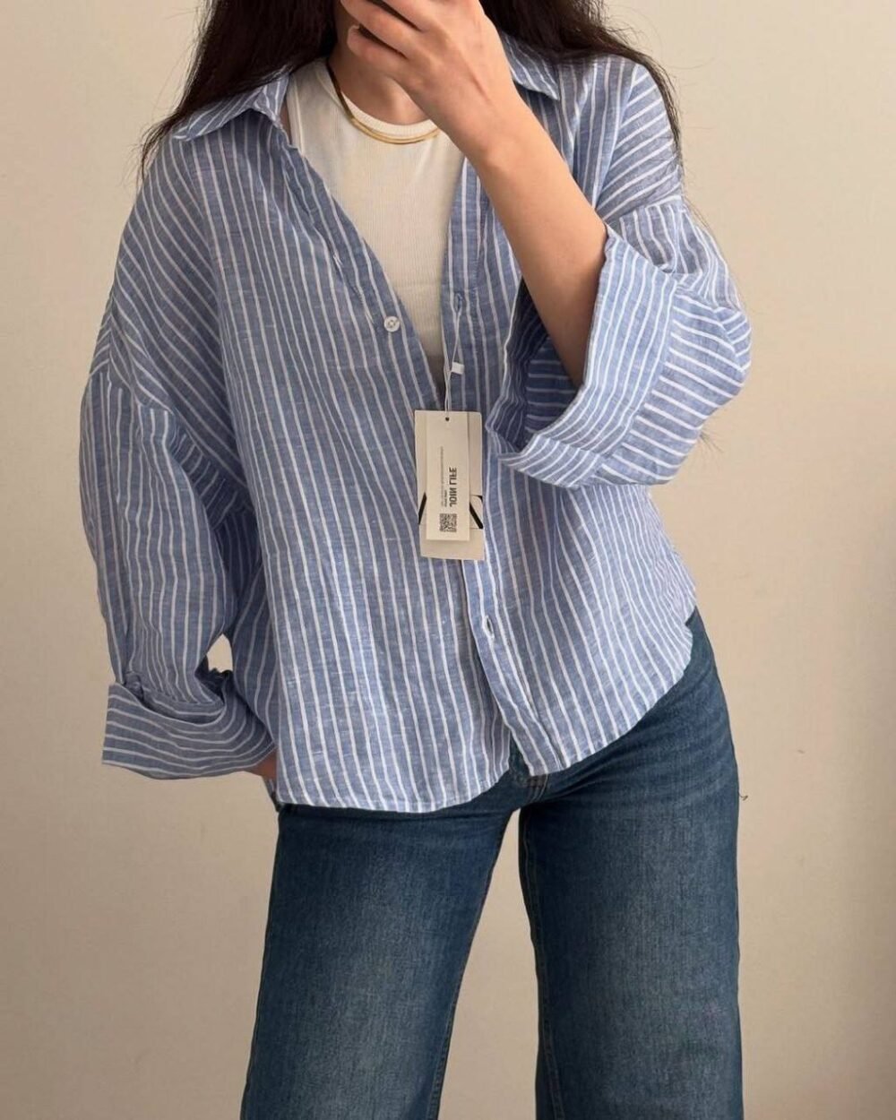 ⁦شيميز مقلم⁩ - الصورة ⁦2⁩