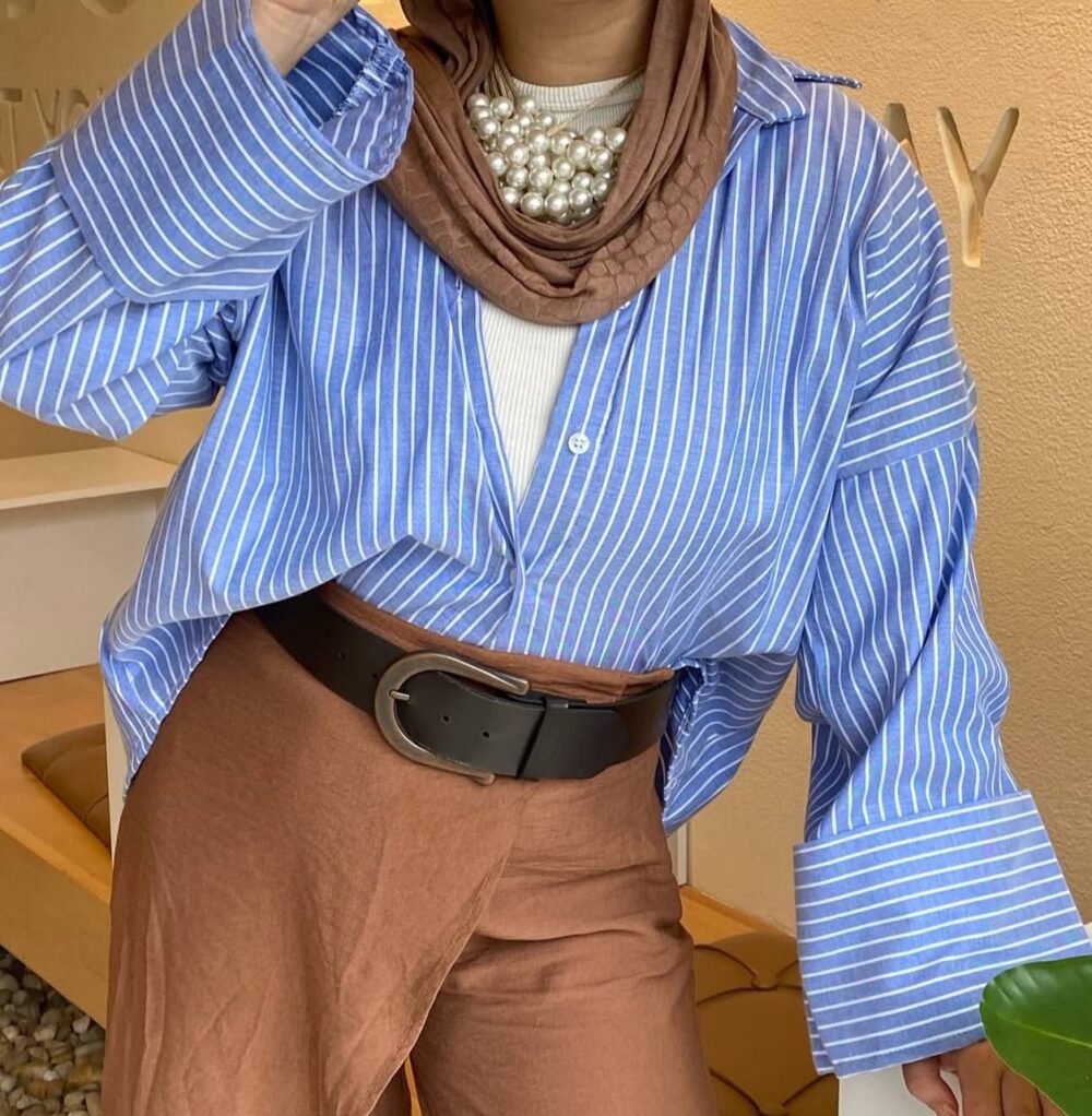 ⁦شيميز مقلم⁩ - الصورة ⁦6⁩