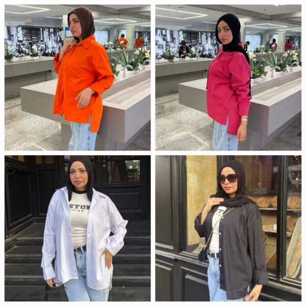 شيميز بوبلين ضهر طويل