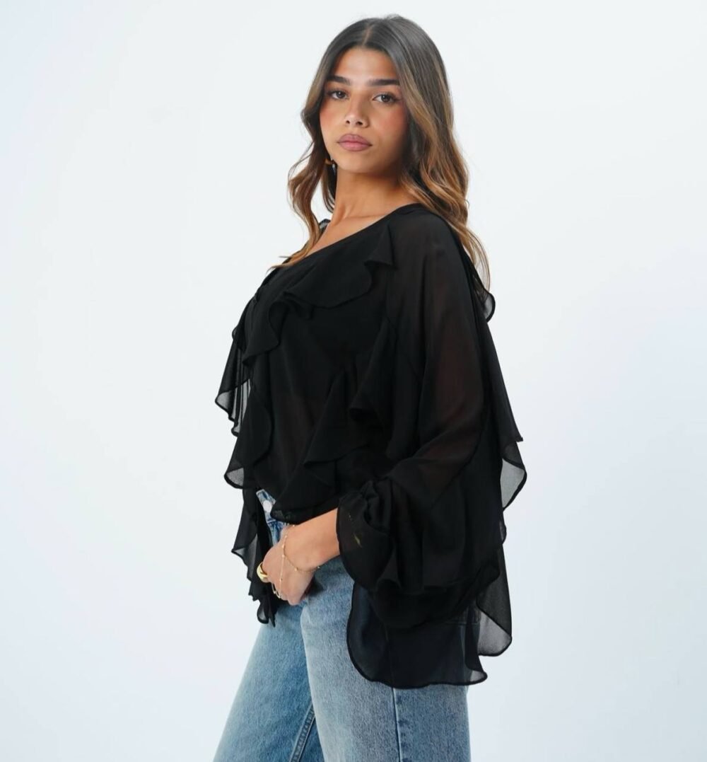 ⁦بلوزة شيفوون⁩ - الصورة ⁦2⁩