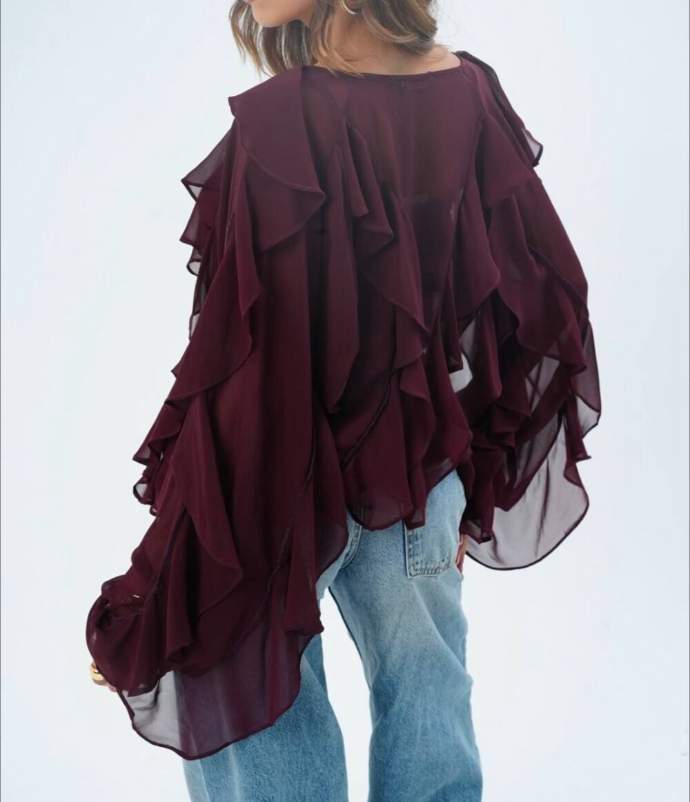 ⁦بلوزة شيفوون⁩ - الصورة ⁦7⁩